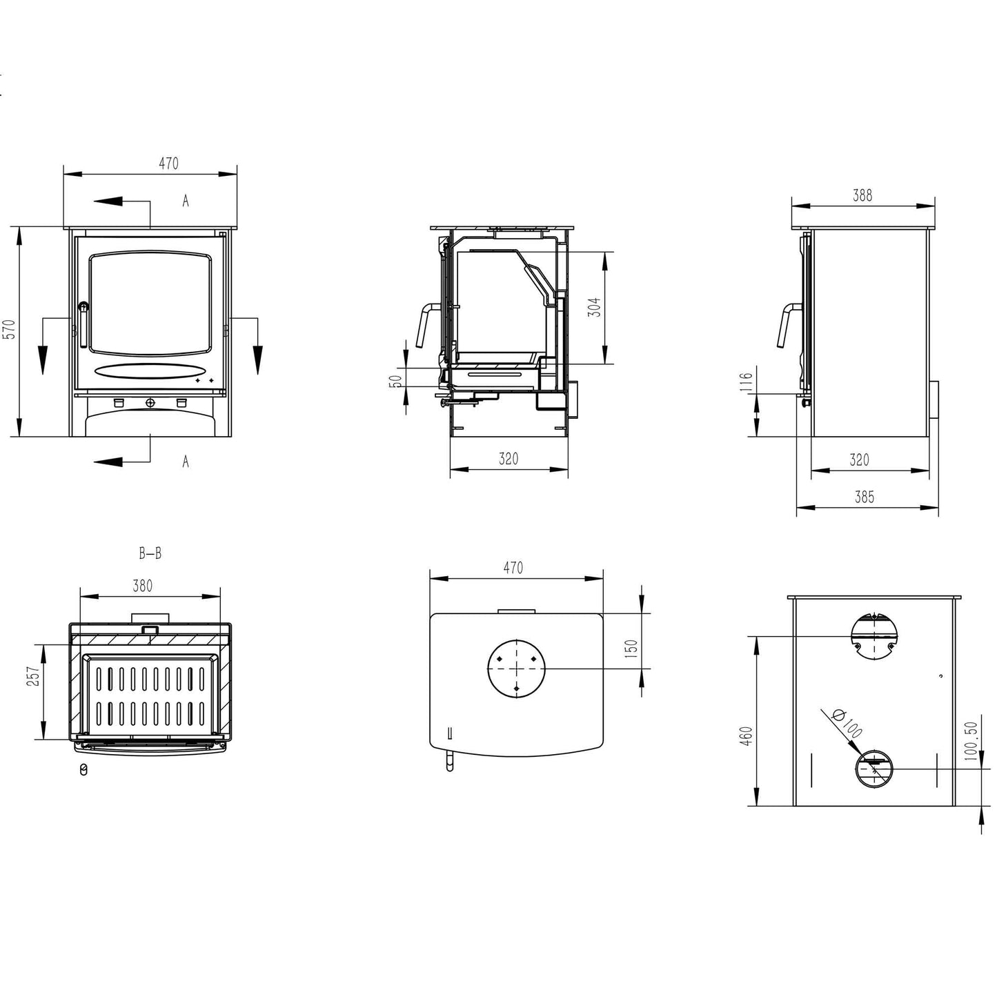 Henley - Sherwood Stove - 7.0 kW