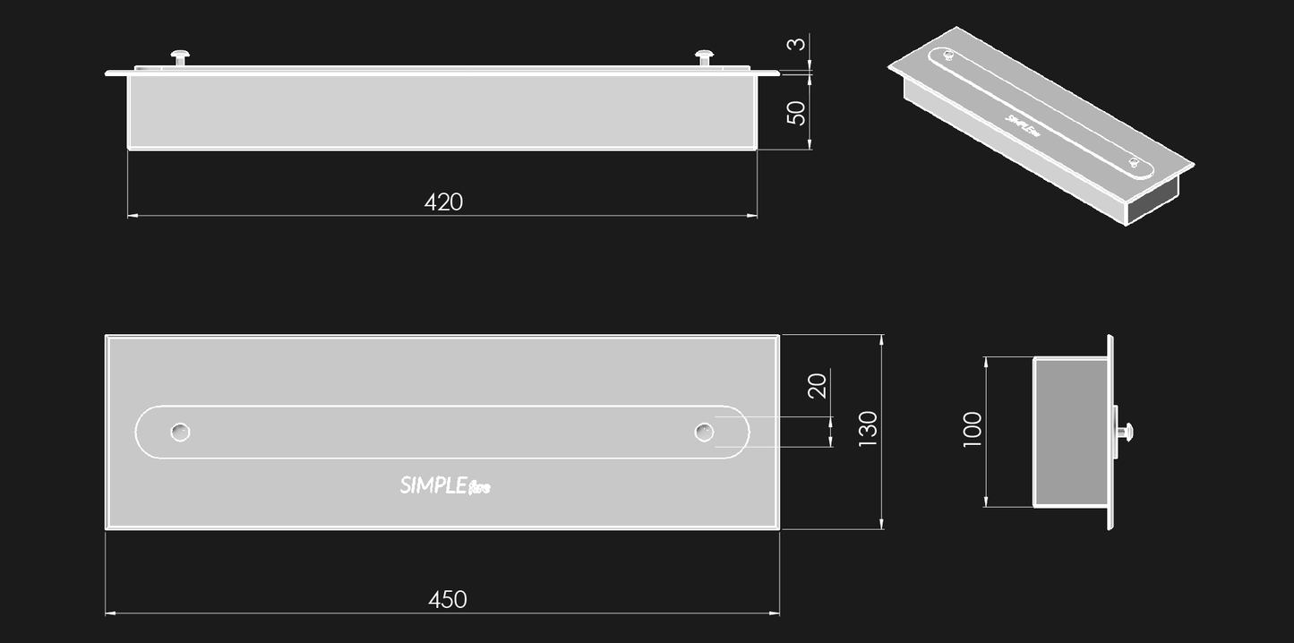 SimpleFire Bioethanol - FireBox 600