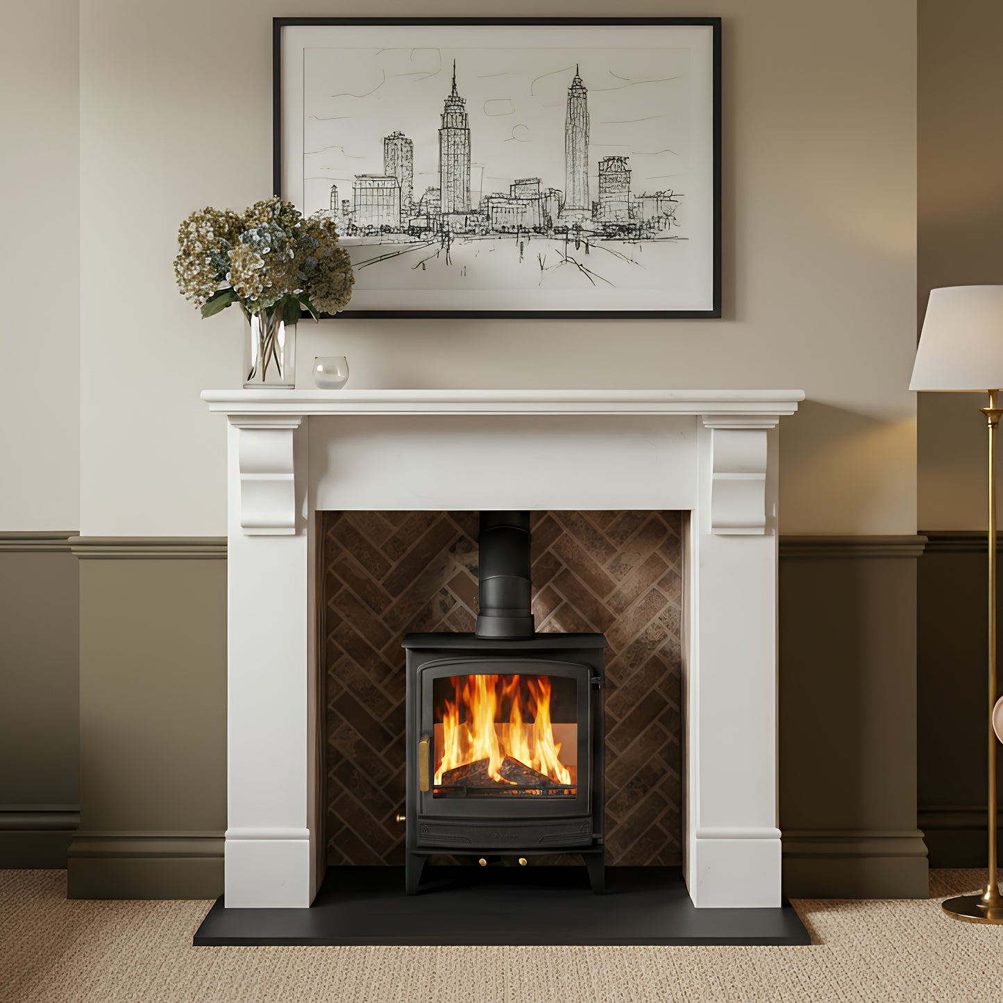 Melbourne Grande Fireplace