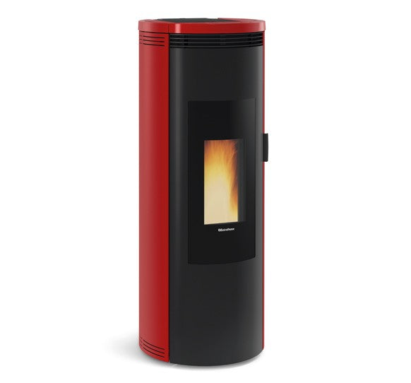 EXTRAFLAME AMIKA - WOOD PELLET STOVES, FREE STANDING, RED/BLACK/WHITE/NATURAL 8.8 KW