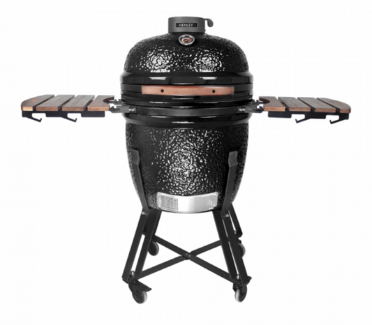 Henley - Kamado BBQ Grill, Carbon Black - 21"