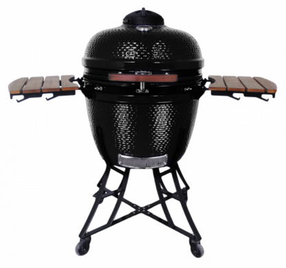 Henley - Kamado BBQ Grill, Carbon Black - 24"