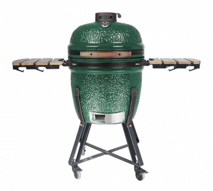 Henley - Kamado BBQ Grill, Emerald Green - 21"