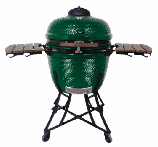 Henley - Kamado BBQ Grill, Emerald Green - 24"