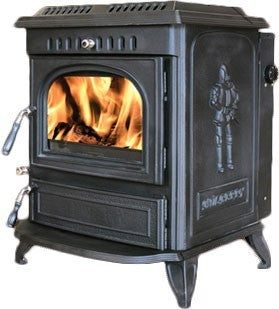 Mulberry Beckett - Boiler Stove, Free Standing, Solid Fuel, 17-20 Kw, Enamel, Black, No External Air