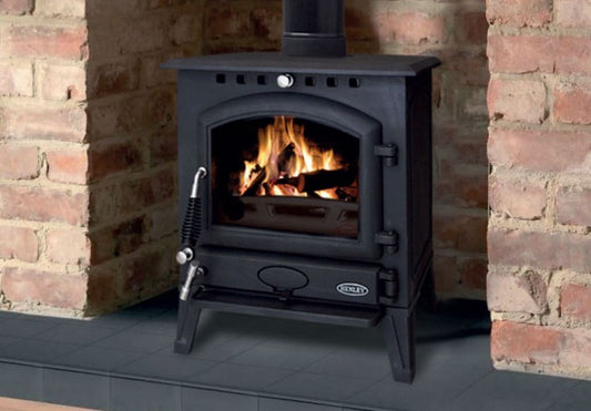 Henley Bracken - Non-Boiler Stove, Free Standing, Solid Fuel, 9 Kw, Matt, Black, No External Air