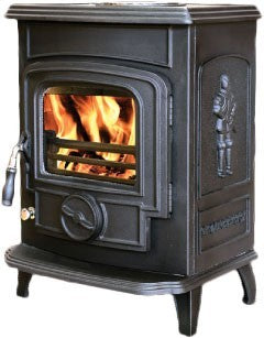 Mulberry Joyce - Non-Boiler Stove, Free Standing, Solid Fuel, 7 Kw, Matt, Black, No External Air