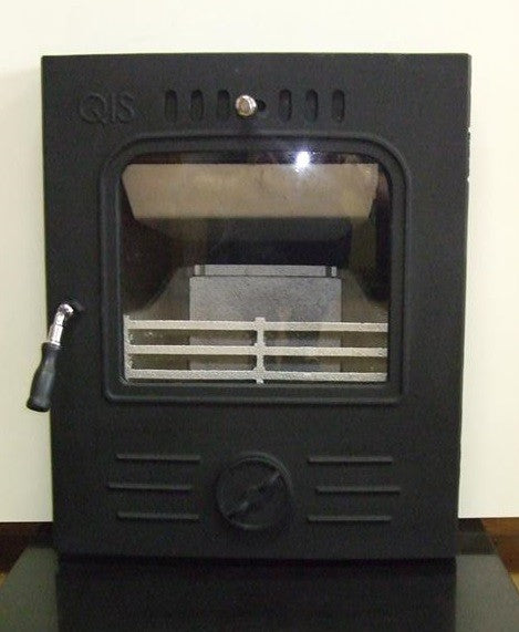Mulberry QIS Inset Stove (Non-Boiler) - Non-Boiler Stove, Inset, Solid Fuel, 7 Kw, Enamel, Black, No External Air