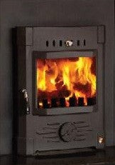 Mulberry Stoker 6.5kw Inset Stove - Non-Boiler Stove, Inset, Solid Fuel, 7 Kw, Matt, Black, No External Air