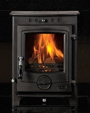Henley Thames 4.5kw Slimline - Non-Boiler Stove, Free Standing, Solid Fuel, 5 Kw, Matt, Black, No External Air